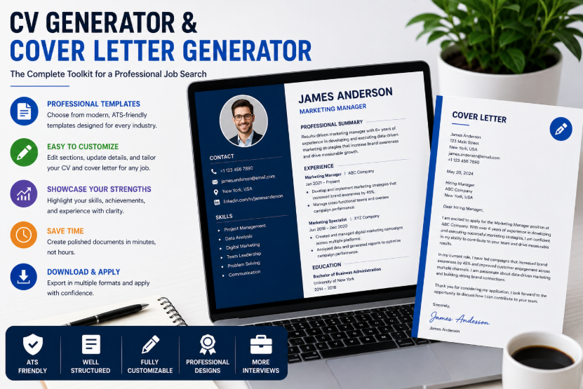 CV Generator and Cover Letter Generator: The Complete Toolkit for a Professional Job Search